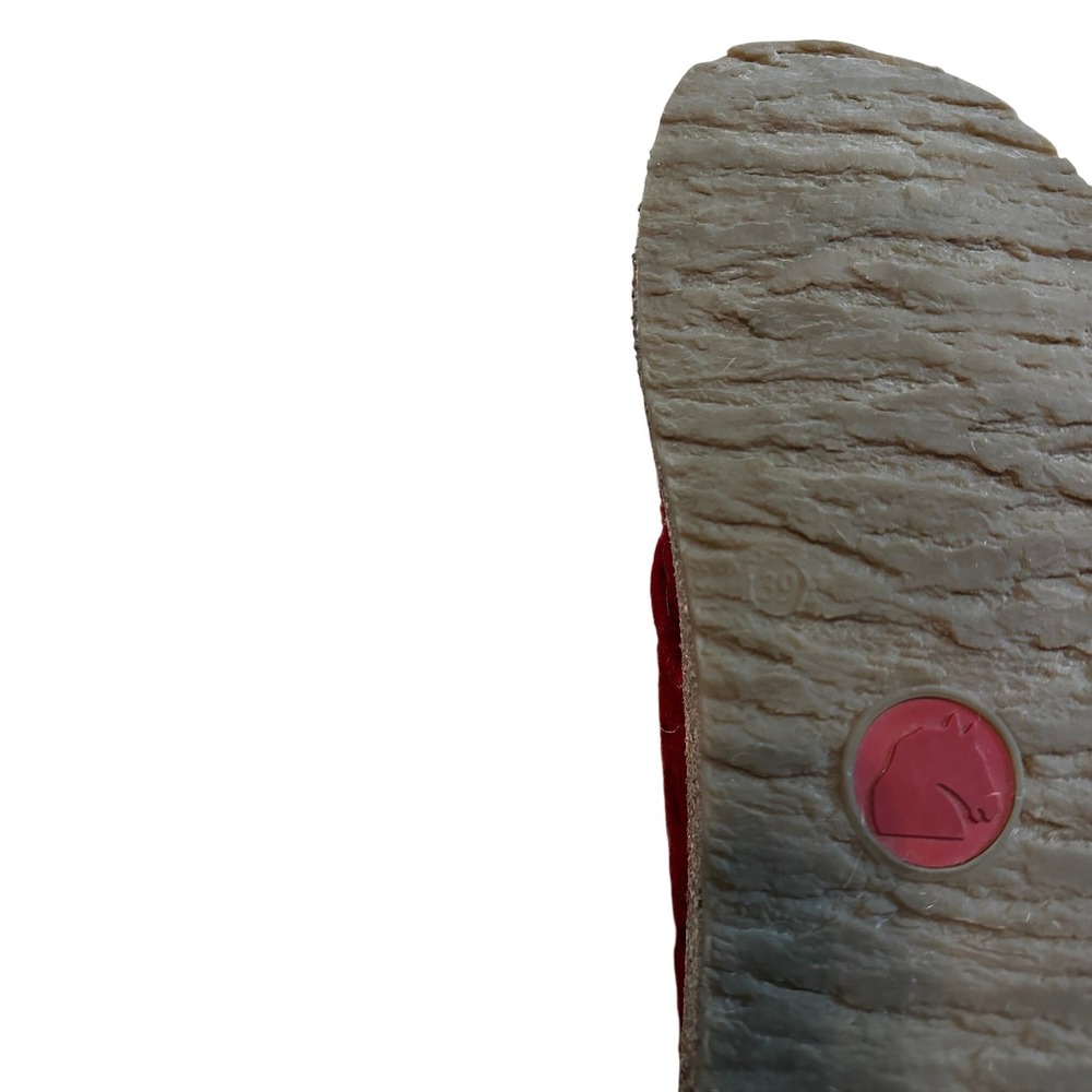 Haflinger Red Wool Felt Clogs Women's EU 39 - Picture 4 of 4